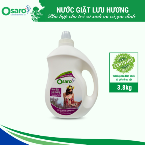 Nước giặt lưu hương OSARO 3,8kg – Can 3,8kg