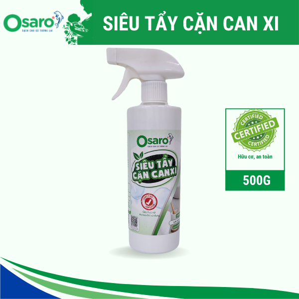 Siêu tẩy cặn canxi hữu cơ OSARO Chai 500g