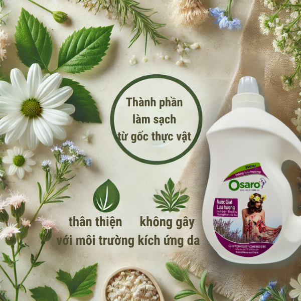 Công nghệ CD3S trong nước giặt OSARO: Một bước tiến khoa học trong lĩnh vực giặt tẩy hữu cơ